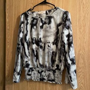 Michael Kors gray/black top size S